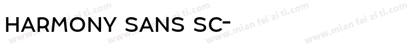 harmony sans sc字体转换
